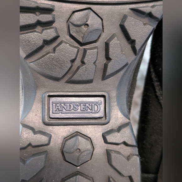 Land's End Women's Black Suede Hiking Trail Boots Shoes Size 6 1/2  #865… - Picture 7 of 9